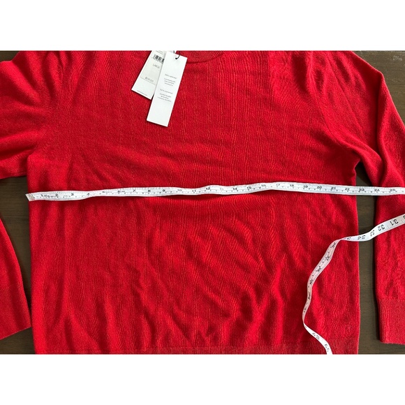 Calvin Klein Classic Cashmere Crewneck Sweater Men's Large Red - Picture 6 of 10